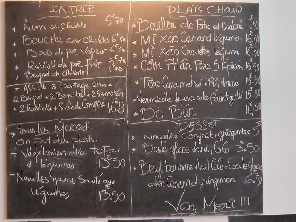 Chez Van - Menu Image 1
